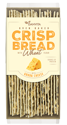 DANVITA CRISP BREAD 130g sýr Gouda