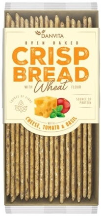 DANVITA CRISP BREAD 130g sýr/rajče/bazalka