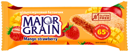 MAJOR GRAIN 40g mango/jahoda tyčinka