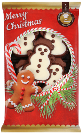 VÁNOCE SNĚHULÁK 200g sušenky s polevou