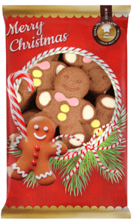 VÁNOCE PERNÍČEK 200g sušenky s polevou