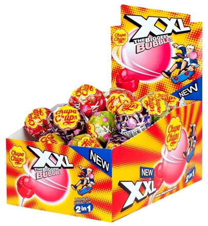 CHUPA CHUPS XXL 25g lízátka (Balenie:25ks 1ks=13,50Kč) CHUPA CHUPS XXL 25g lízátka (Balenie:25ks 1ks=13,50Kč)