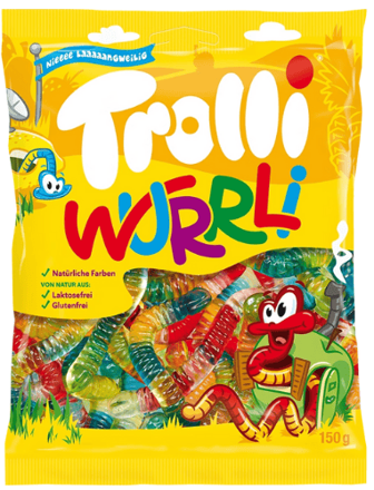 TROLLI WURRLI 150g želé bonbóny TROLLI WURRLI 150g želé bonbóny