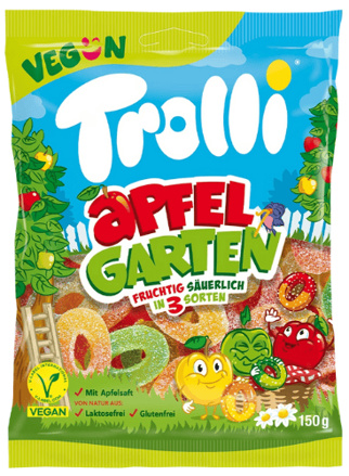 TROLLI ROTE MINI RINGE 150g želé bonbóny