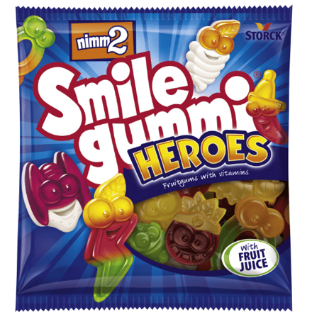 NIMM2 HEROES 90g ovocné bonbóny