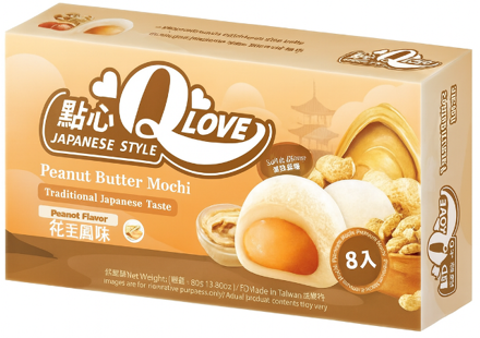 QLOVE MOCHI 80g arašídové máslo