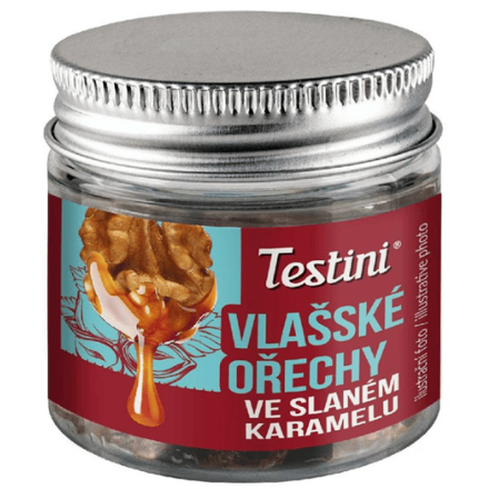 TESTINI DÓZA 90g vlašské ořechy v karemelu