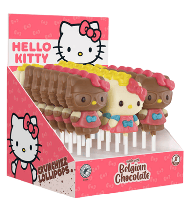 HELLO KITTY LOLLIPOP 30g čokoládové lízátko (Balení:24ks 1ks=37.50Kč)