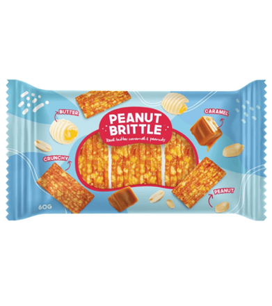 PENUT BRITTLE 60g karamelová tyčinka
