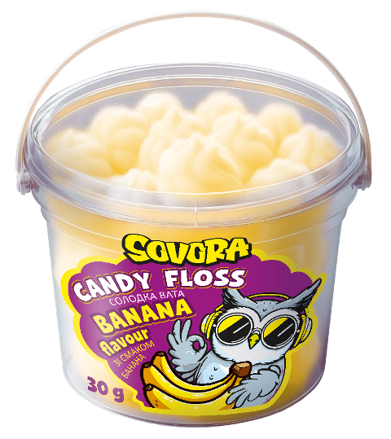 CUKROVÁ VATA 30g banán