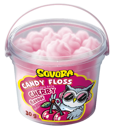 CUKROVÁ VATA 30g višeň