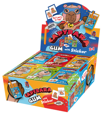 CAPYBARA GUM 35g tyčinkové žvýkačky (Balení:18ks 1ks=7,50Kč)