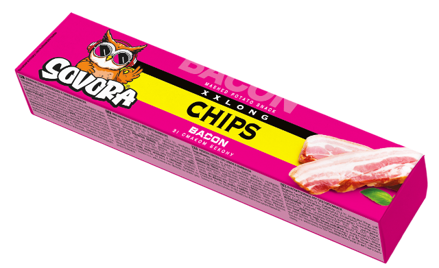 LONG CHIPS BACON 50g slanina (box)