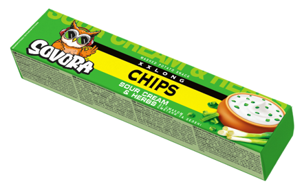 LONG CHIPS SOUR CREAM 50g smetanovo-cibulové (box)