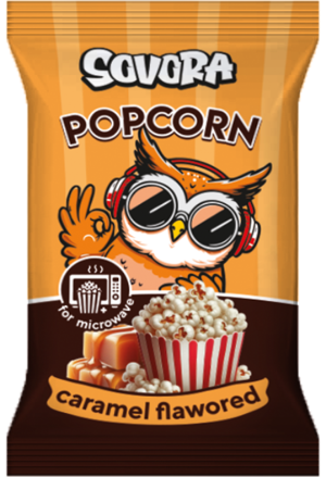 MICROWAVE POPCORN CARAMEL 90g karamelový