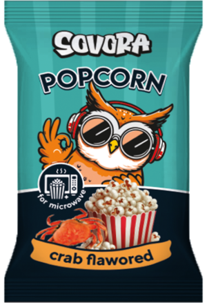 MICROWAVE POPCORN CRAB 90g krab