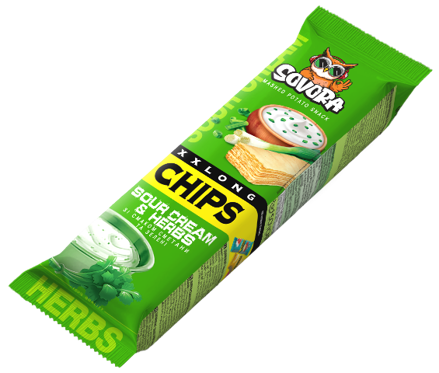 LONG CHIPS SOUR CREAM & ONION 70g smetanovo-cibulové