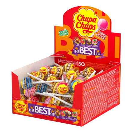 CHUPA CHUPS BEST OF 12g lízátka (Balenie:50ks 1ks=4,50Kč)