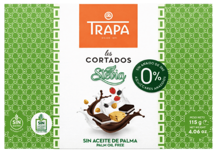TRAPA STEVIA 75g 80% hořká čokoláda