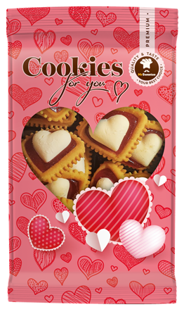 SRDÍČKA 200g sušenky s marmeládou