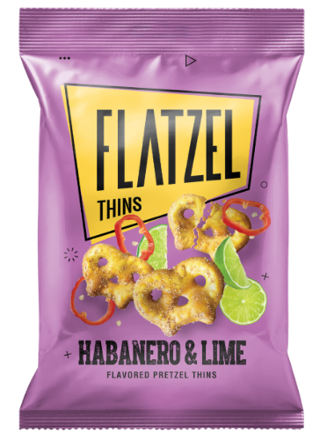 FLATZEL HABANERO & LIME 85g slané preclíky 