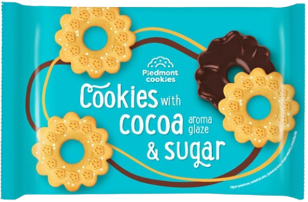 PIDEMONT COOKIES 180g kakao s cukrem