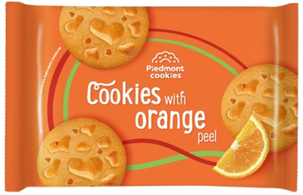 PIDEMONT COOKIES 180g pomerančové sušenky