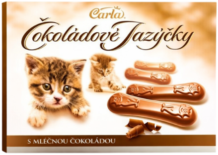 CARLA ČOKOLÁDOVÉ JAZYČKY 100g dezert