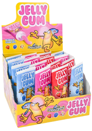 JELLY GUM 50g zvýkačka v tubě (Balení:16ks 1ks=17,50Kč)