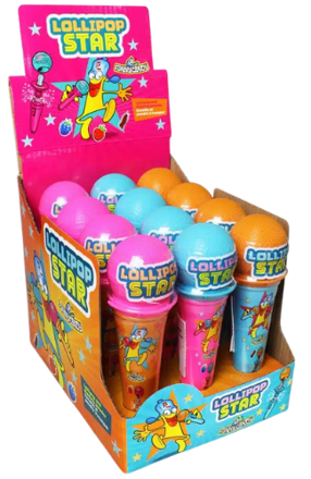 STAR MICROPHON 35g lízátko s komprimátem (Balení:12ks 1ks=22Kč)