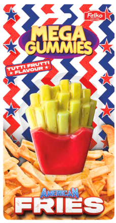 MEGA GUMMIES FRIES 120g ovocné želé