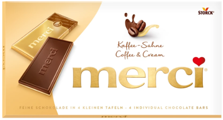 MERCI COFFEE&CREAM 100g mléčná čokoláda