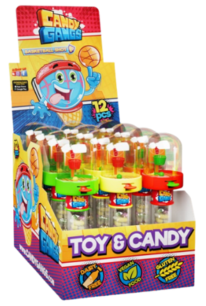 CANDY GANGS BASKETBALL 10g hračka s bonbóny (Balení:12ks 1ks=19,50Kč)