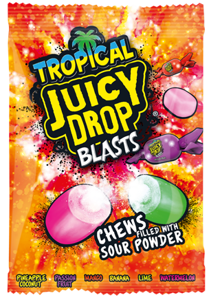 BAZOOKA TROPICAL 120g žvýkací bonbóny