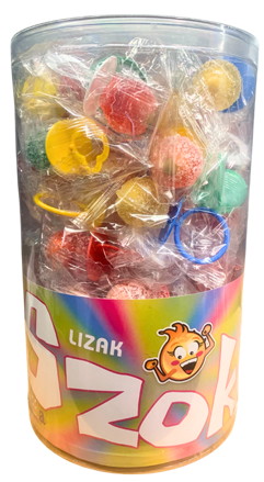 CUMEĽ KYSELÝ+ŽVÝKAČKA 16g ovocné lízátko (Balení:60ks 1ks od 4,50Kč)