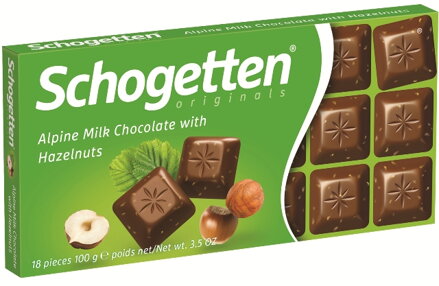 SCHOGETTEN NUTS 100g mléčná oříšková čokoláda