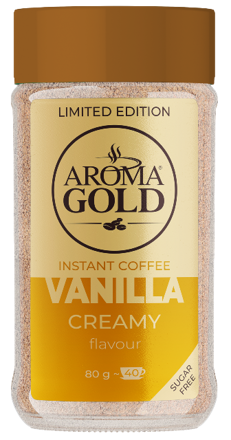 AROMA GOLD VANILLA 80g vanilková instantní káva