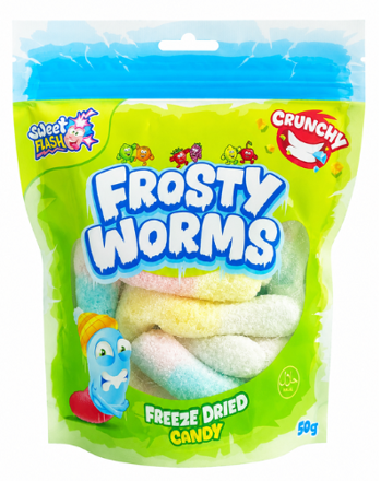 FROSTY WORMS 50g mražené bonbóny