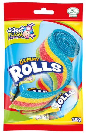 GUMMY ROLLS 100g ovocné želé
