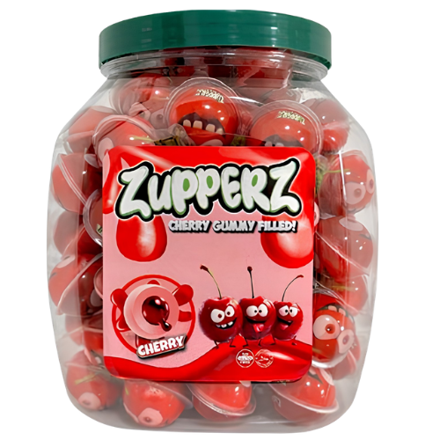 ZUPPERZ CHERRY 18g želé s náplní (Balení:50ks 1ks=6,90Kč)