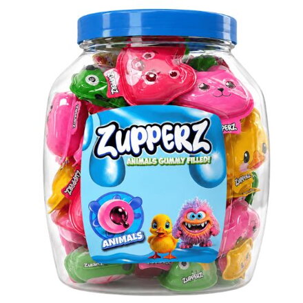 ZUPPERZ ANIMAL 18g želé s náplní (Balení:50ks 1ks=6,90Kč)