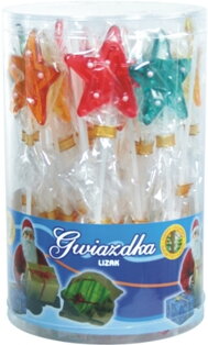 HVĚZDA 25g lízátka s bonbóny (Balení:40ks 1ks=6Kč)