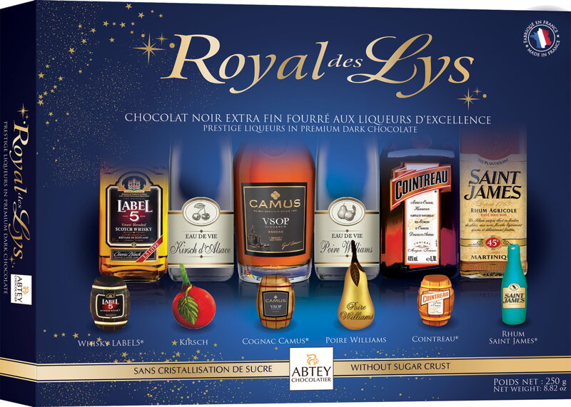 ROYAL des LYS ORIGINAL 250g likérové pralinky