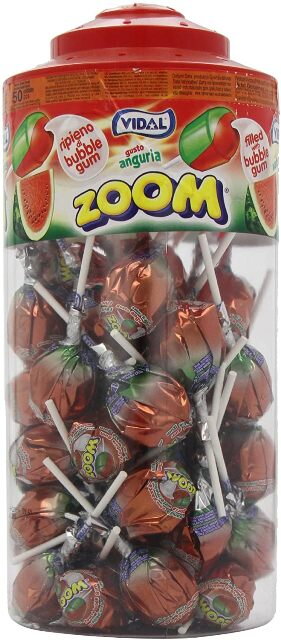 MEGA ZOOM MELON 22,5g lízanka se žvýkačkou (balení: 50ks 1ks od 7,50Kč)