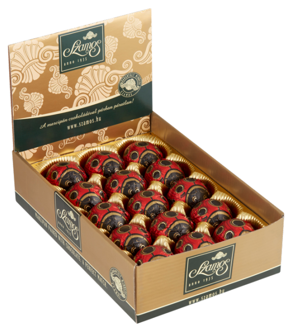 SZAMOS BERUŠKA 20g marcipán v čokoláde (Balení:50ks 1ks=29Kč)