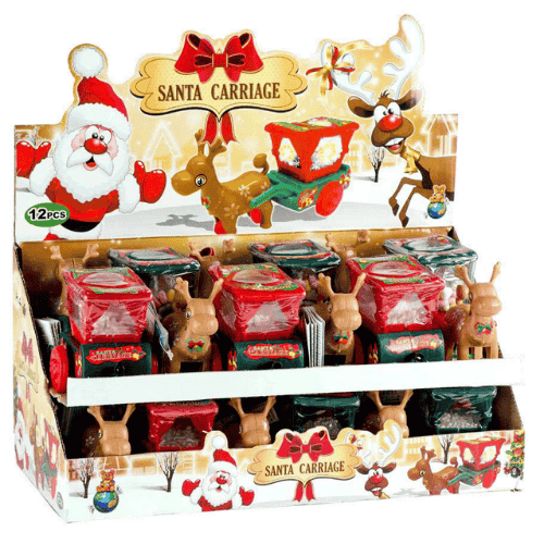 SANTA CARRIAGE 10g hračka s cukríkmi (balenie:12ks 1ks=29,50Kč) SANTA CARRIAGE 10g hračka s cukríkmi (balenie:12ks 1ks=29,50Kč)
