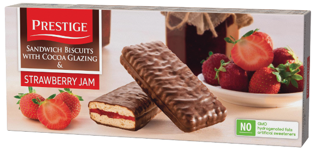 SANDWICH CHOCO 178g jahodové sušenky