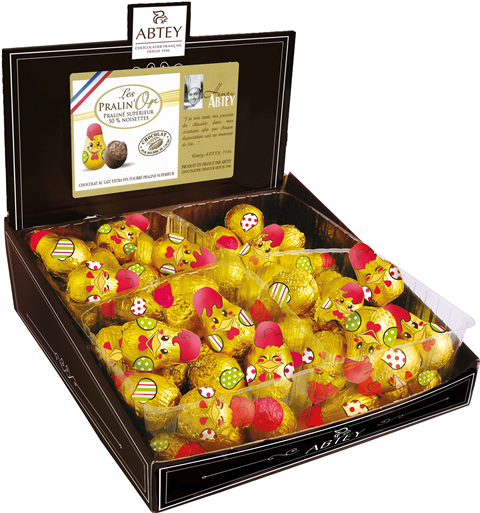 ABTEY KUŘÁTKO 12g lískovo-oříškové bonbóny (Baleni:84ks 1ks=10,50Kč)