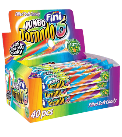 JUMBO TORNADO 50g sladké multicolour (Balení:40ks 1ks=13Kč)