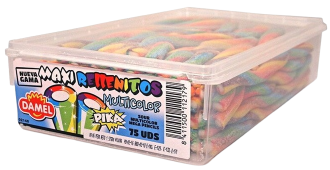DAMEL MULTICOLOUR 20g kyselé pendreky (Balení:75ks 1ks od 4,35Kč) DAMEL MULTICOLOUR 20g kyselé pendreky (Balení:75ks 1ks od 4,35Kč)